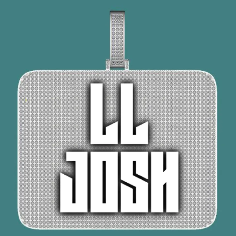 CUSTOM LETTER NECKLACE 3D BIG SQUARE sold by The GUU Shop