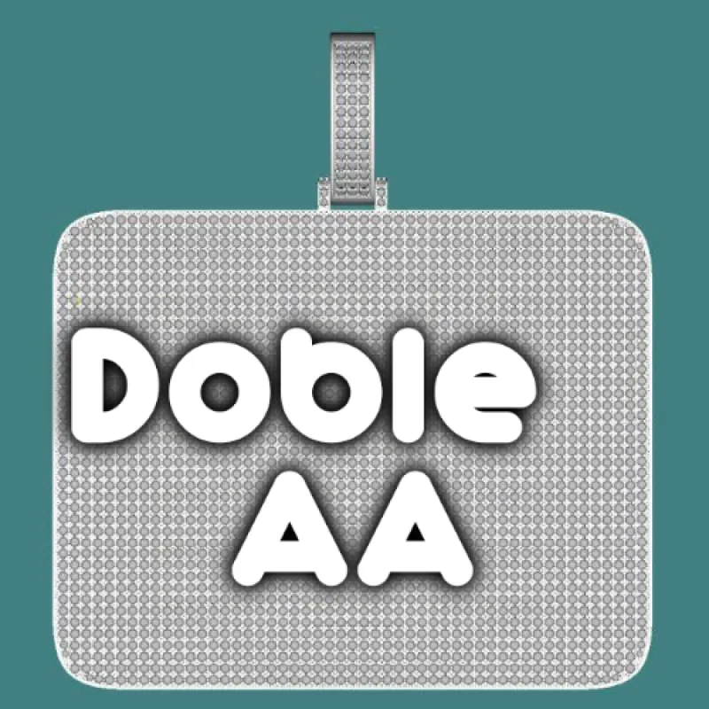 CUSTOM LETTER NECKLACE 3D BIG SQUARE sold by The GUU Shop