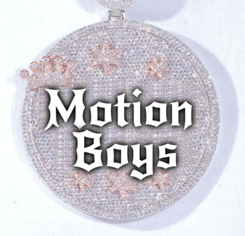 CUSTOM LETTER NECKLACE 3D BIG CROWN DISC sold by The GUU Shop