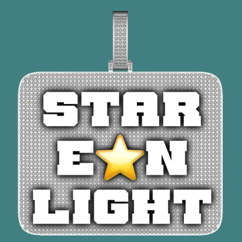 CUSTOM LETTER NECKLACE 3D BIG SQUARE sold by The GUU Shop