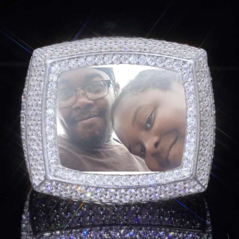 3D CUSTOM PICTURE ICED RING sold by The GUU Shop