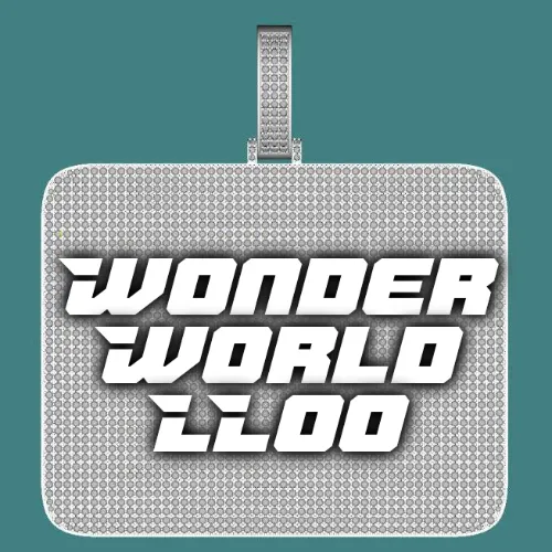 CUSTOM LETTER NECKLACE 3D BIG SQUARE sold by The GUU Shop