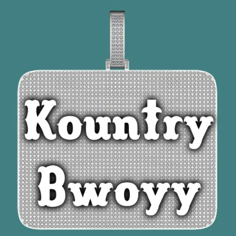 CUSTOM LETTER NECKLACE 3D BIG SQUARE sold by The GUU Shop