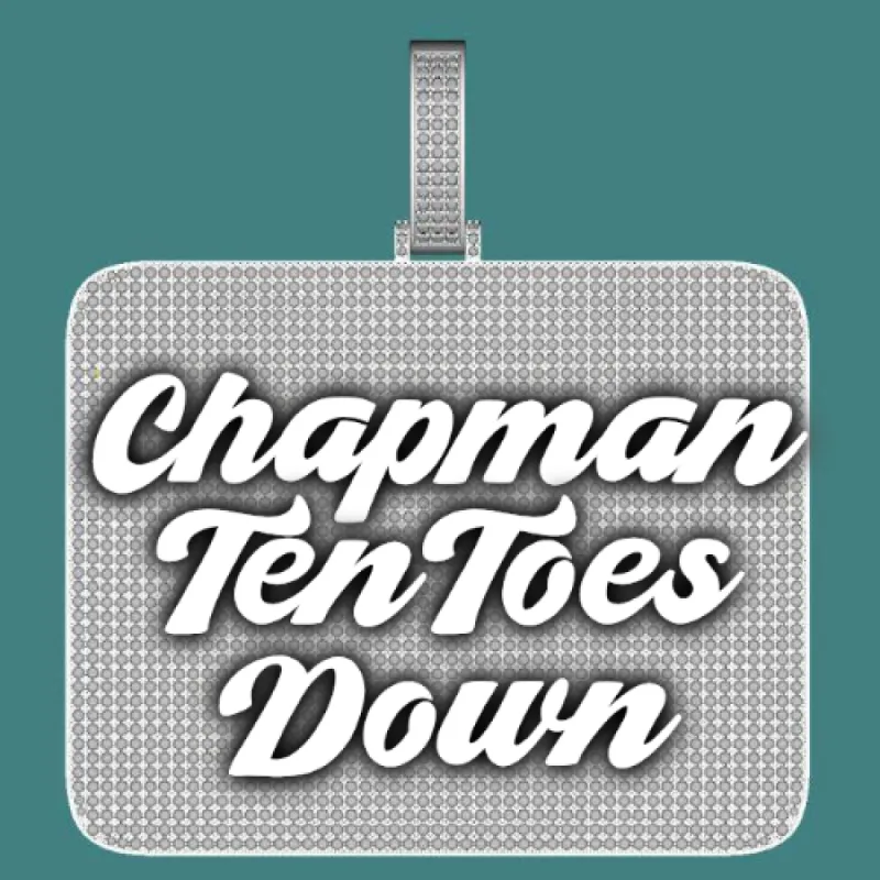 CUSTOM LETTER NECKLACE 3D BIG SQUARE sold by The GUU Shop