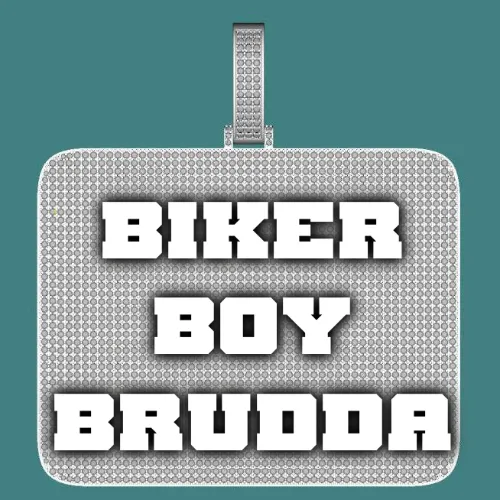 CUSTOM LETTER NECKLACE 3D BIG SQUARE sold by The GUU Shop