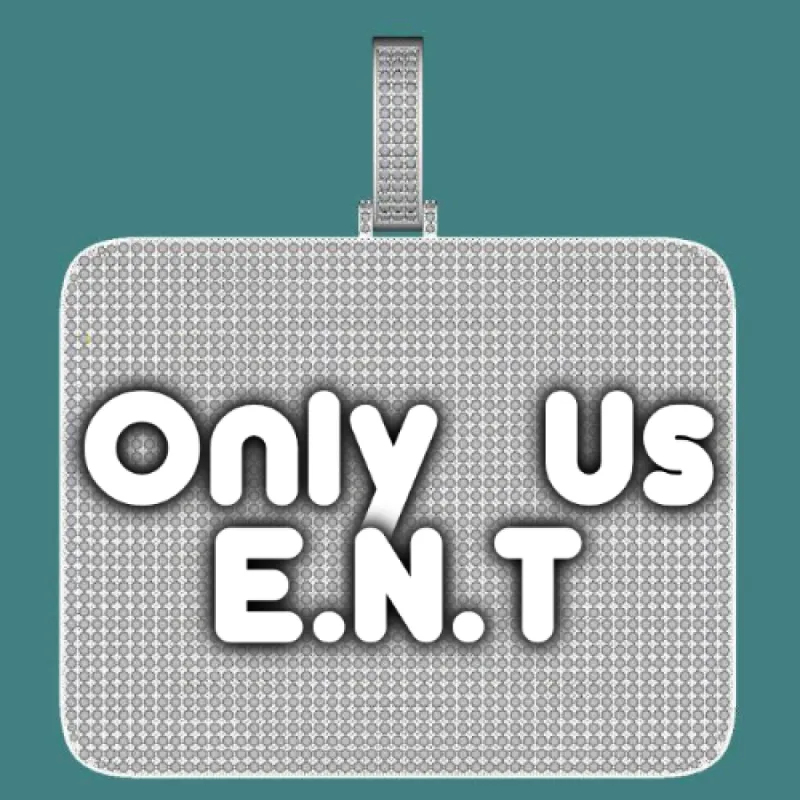 CUSTOM LETTER NECKLACE 3D BIG SQUARE sold by The GUU Shop