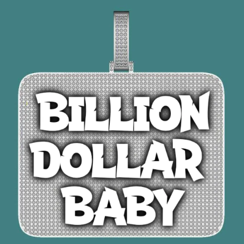 CUSTOM LETTER NECKLACE 3D BIG SQUARE sold by The GUU Shop