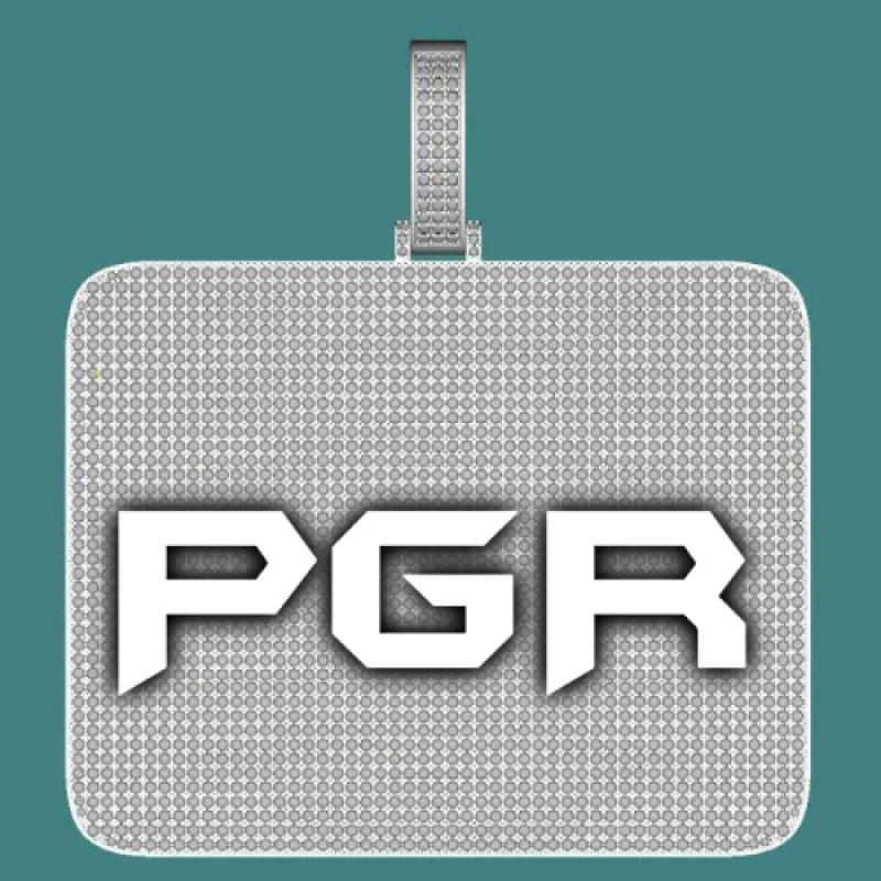 CUSTOM LETTER NECKLACE 3D BIG SQUARE sold by The GUU Shop