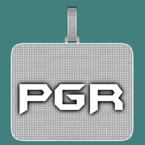 CUSTOM LETTER NECKLACE 3D BIG SQUARE sold by The GUU Shop