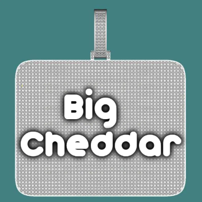 CUSTOM LETTER NECKLACE 3D BIG SQUARE sold by The GUU Shop