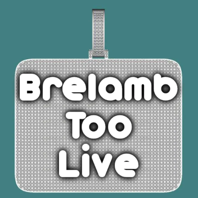 CUSTOM LETTER NECKLACE 3D BIG SQUARE sold by The GUU Shop