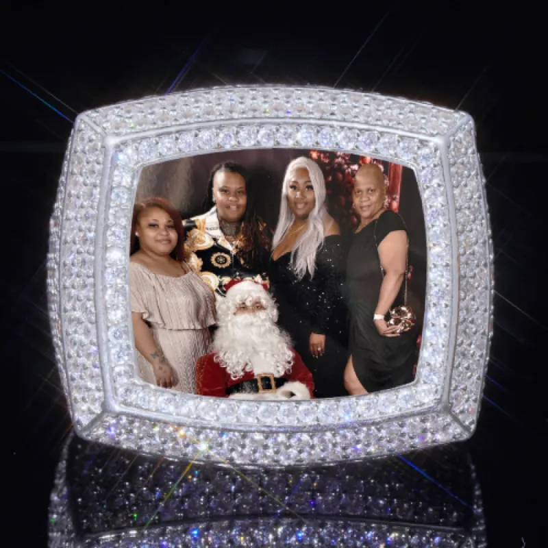 3D CUSTOM PICTURE ICED RING sold by The GUU Shop