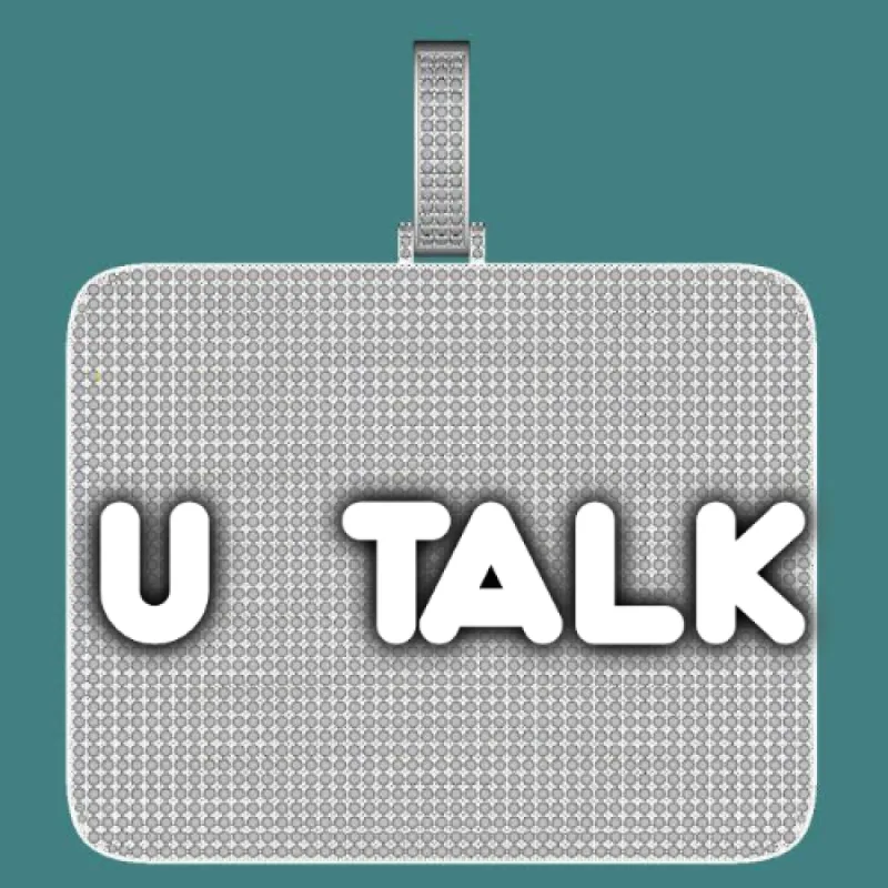 CUSTOM LETTER NECKLACE 3D BIG SQUARE sold by The GUU Shop