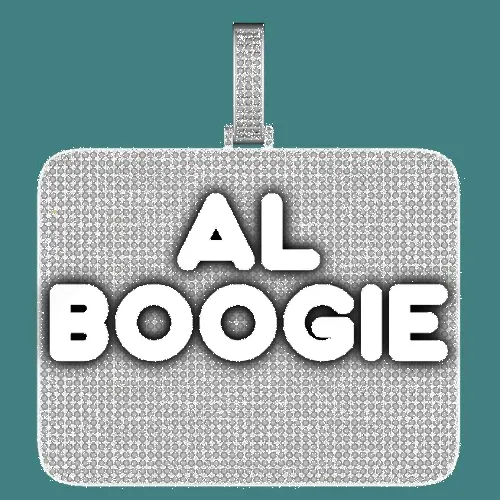 CUSTOM LETTER NECKLACE 3D BIG SQUARE sold by The GUU Shop