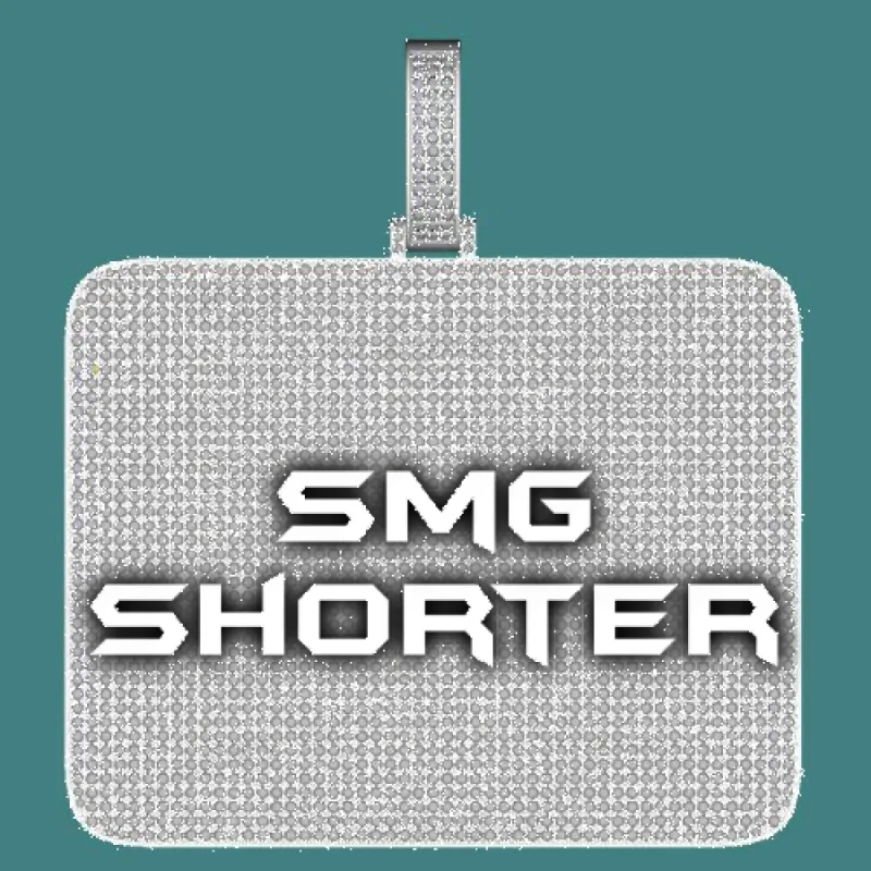 CUSTOM LETTER NECKLACE 3D BIG SQUARE sold by The GUU Shop