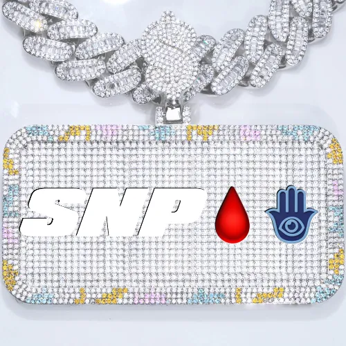 CUSTOM LETTER NECKLACE 3D COLORFUL SQUARE sold by The GUU Shop