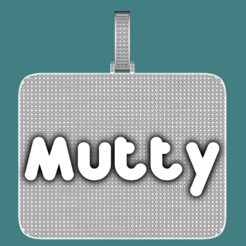 CUSTOM LETTER NECKLACE 3D BIG SQUARE sold by The GUU Shop