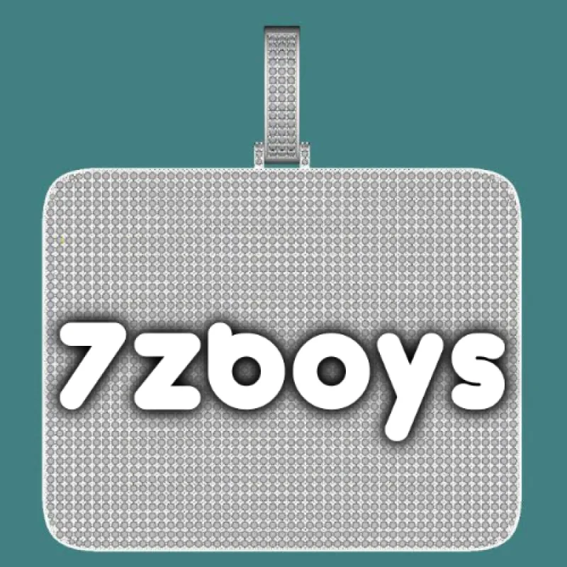 CUSTOM LETTER NECKLACE 3D BIG SQUARE sold by The GUU Shop