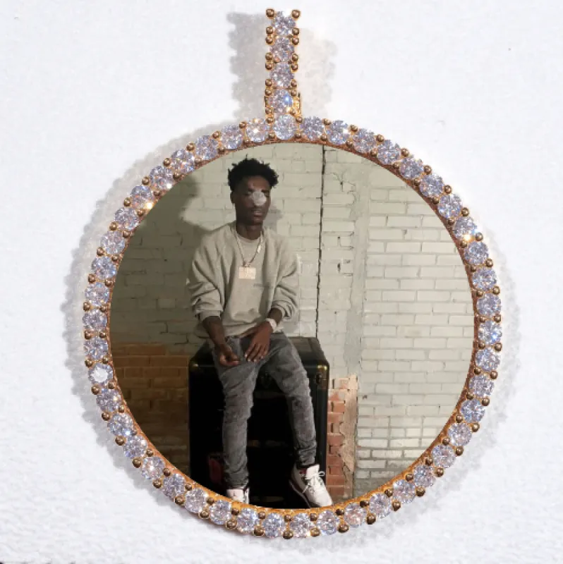 LARGE 3D CIRCLE CUSTOM PICTURE PENDANT made by The GUU Shop