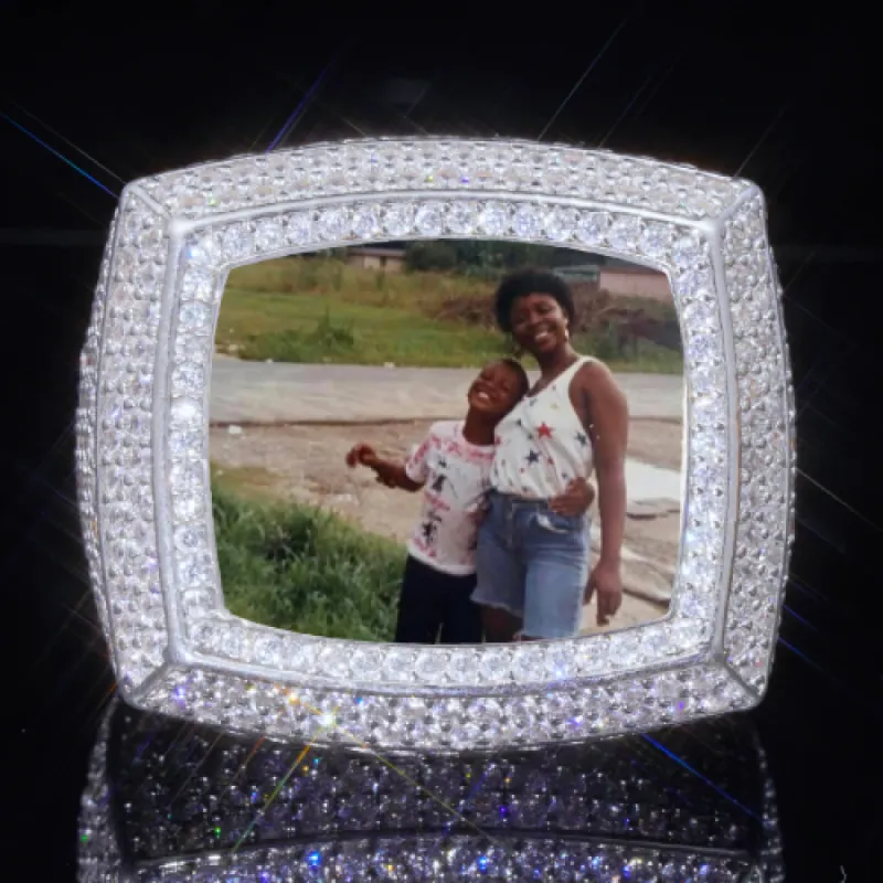 3D CUSTOM PICTURE ICED RING sold by The GUU Shop