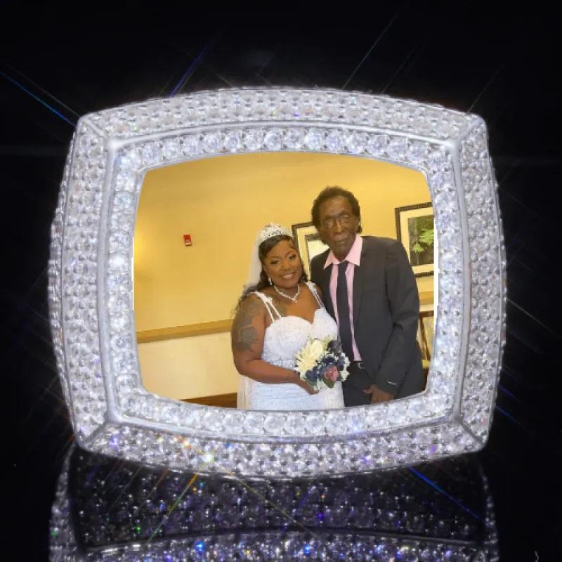 3D CUSTOM PICTURE ICED RING sold by The GUU Shop