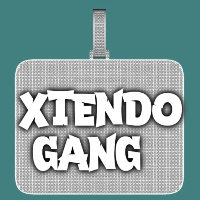 CUSTOM LETTER NECKLACE 3D BIG SQUARE sold by The GUU Shop