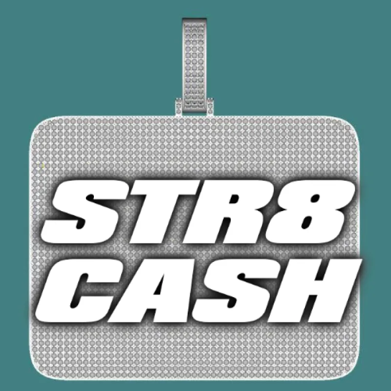 CUSTOM LETTER NECKLACE 3D BIG SQUARE sold by The GUU Shop