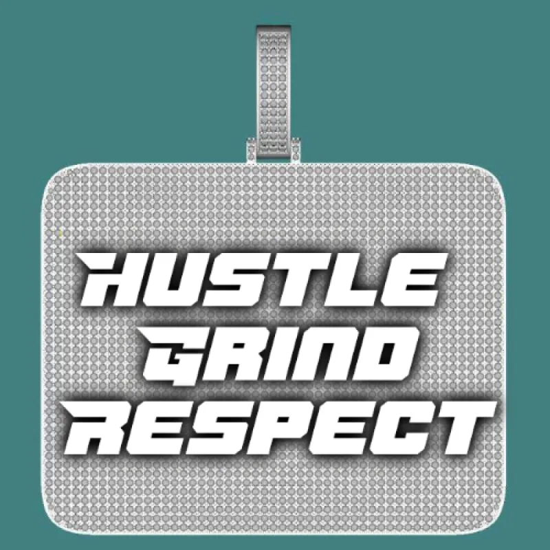 CUSTOM LETTER NECKLACE 3D BIG SQUARE sold by The GUU Shop