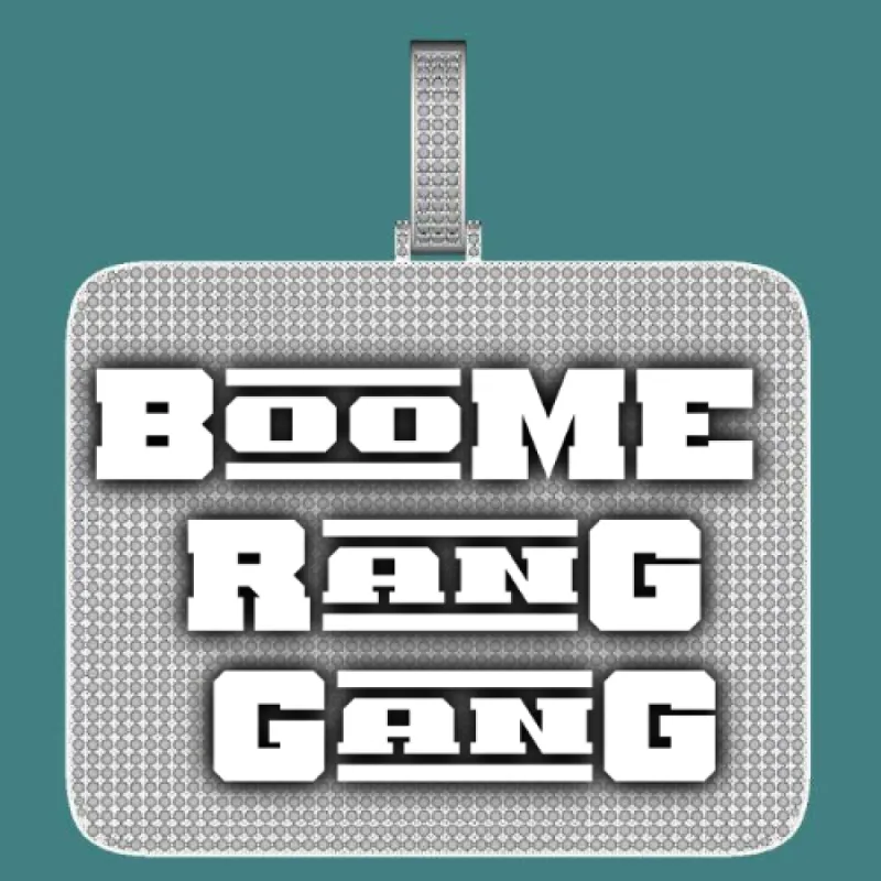 CUSTOM LETTER NECKLACE 3D BIG SQUARE sold by The GUU Shop