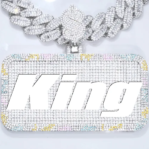 CUSTOM LETTER NECKLACE 3D COLORFUL SQUARE sold by The GUU Shop