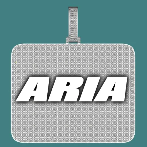 CUSTOM LETTER NECKLACE 3D BIG SQUARE sold by The GUU Shop