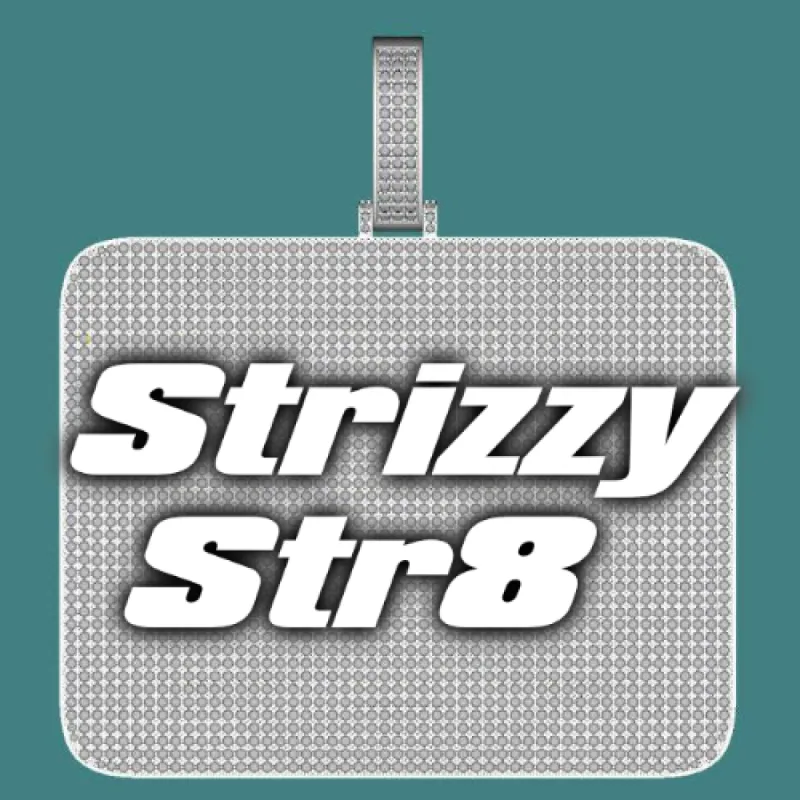 CUSTOM LETTER NECKLACE 3D BIG SQUARE made by The GUU Shop