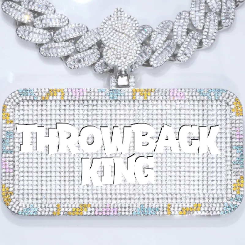 CUSTOM LETTER NECKLACE 3D COLORFUL SQUARE sold by The GUU Shop