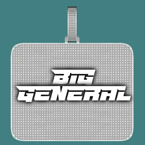 CUSTOM LETTER NECKLACE 3D BIG SQUARE sold by The GUU Shop