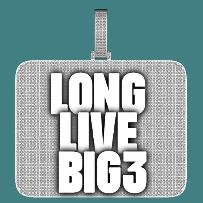 CUSTOM LETTER NECKLACE 3D BIG SQUARE sold by The GUU Shop