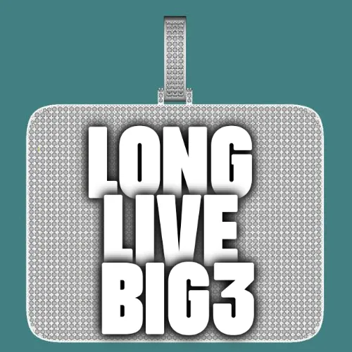 CUSTOM LETTER NECKLACE 3D BIG SQUARE sold by The GUU Shop