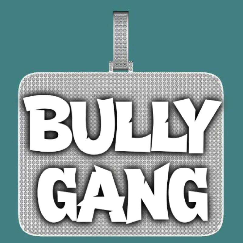 CUSTOM LETTER NECKLACE 3D BIG SQUARE sold by The GUU Shop