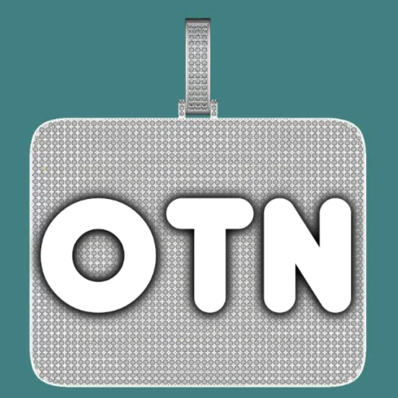 CUSTOM LETTER NECKLACE 3D BIG SQUARE sold by The GUU Shop