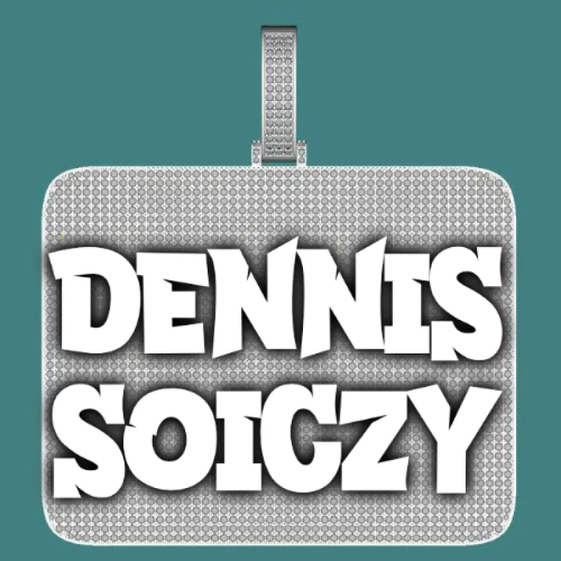 CUSTOM LETTER NECKLACE 3D BIG SQUARE sold by The GUU Shop