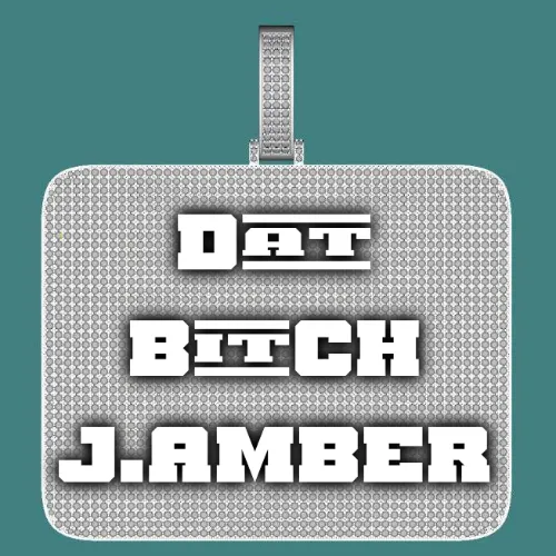 CUSTOM LETTER NECKLACE 3D BIG SQUARE sold by The GUU Shop