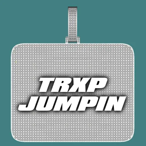 CUSTOM LETTER NECKLACE 3D BIG SQUARE sold by The GUU Shop