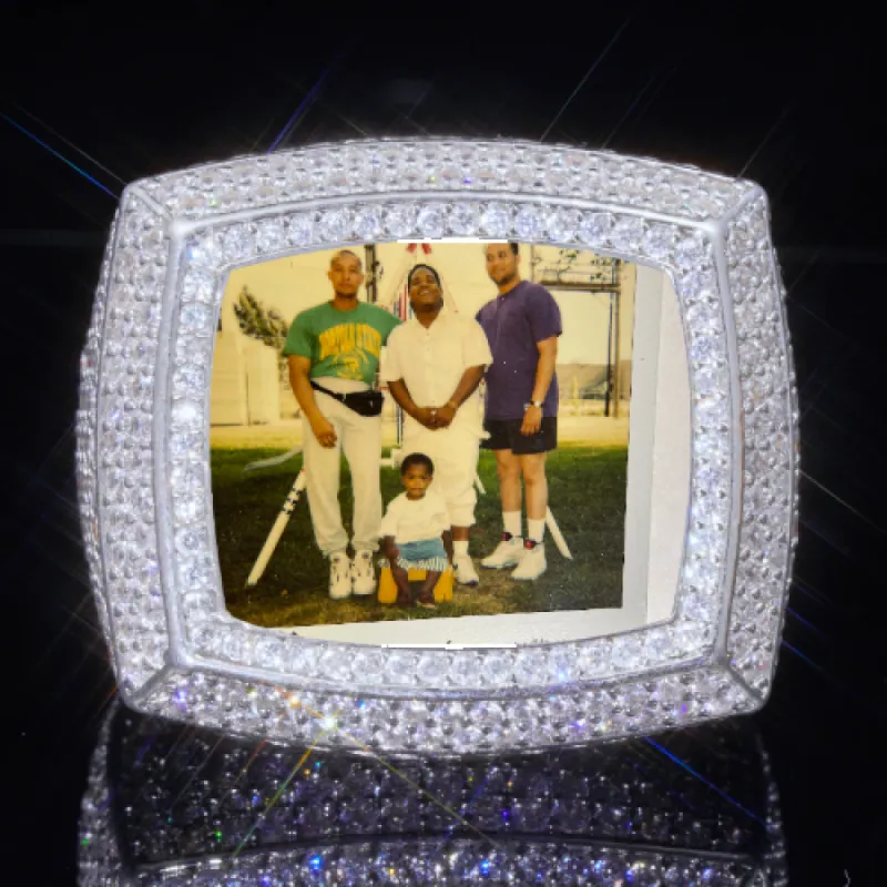 3D CUSTOM PICTURE ICED RING sold by The GUU Shop