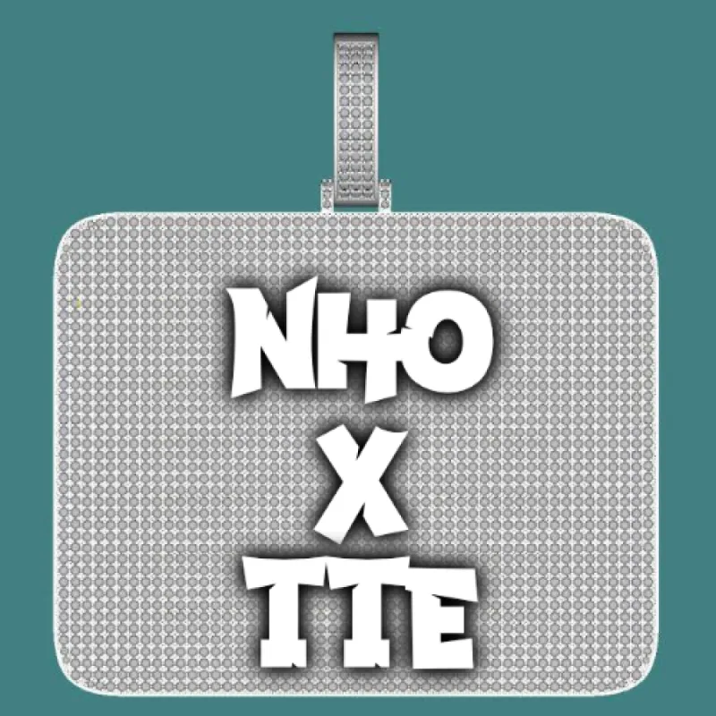 CUSTOM LETTER NECKLACE 3D BIG SQUARE sold by The GUU Shop