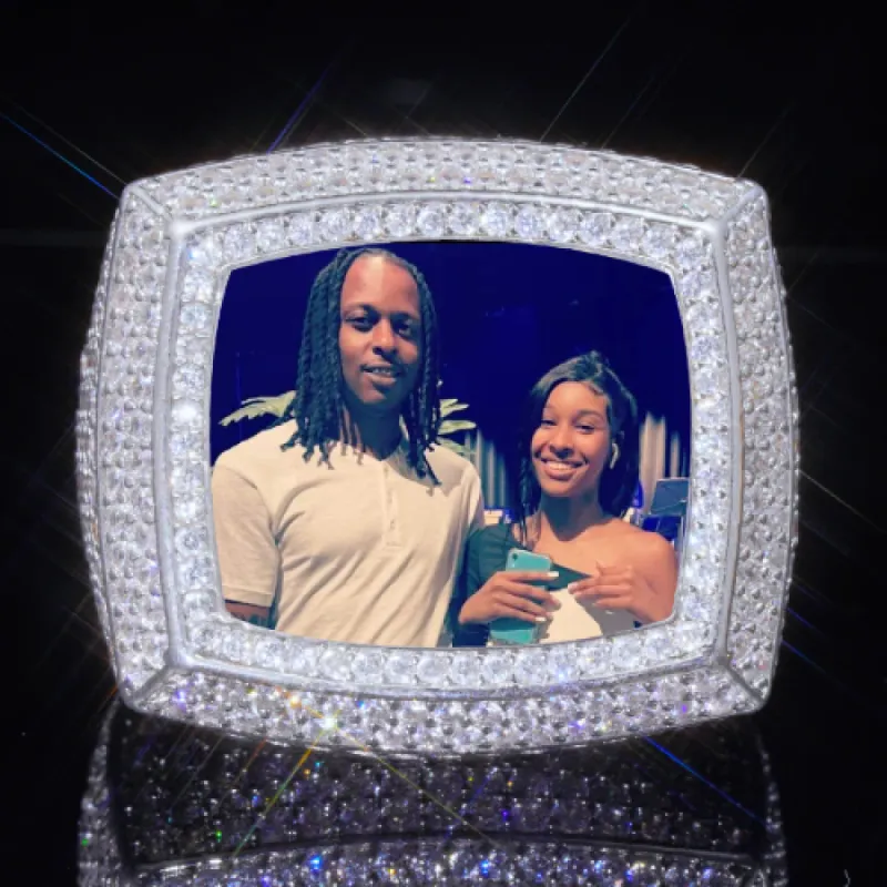 3D CUSTOM PICTURE ICED RING sold by The GUU Shop