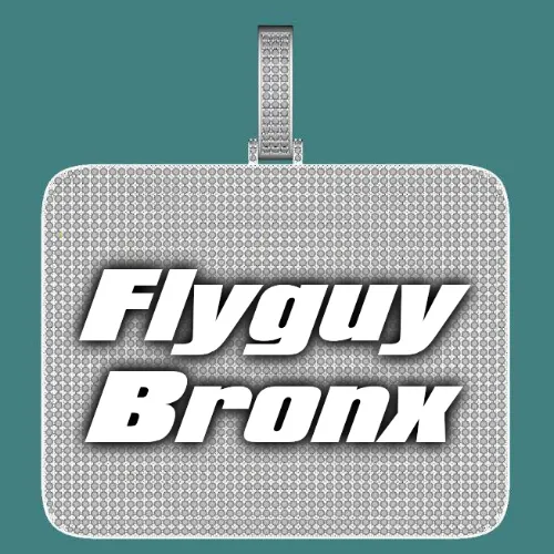 CUSTOM LETTER NECKLACE 3D BIG SQUARE sold by The GUU Shop