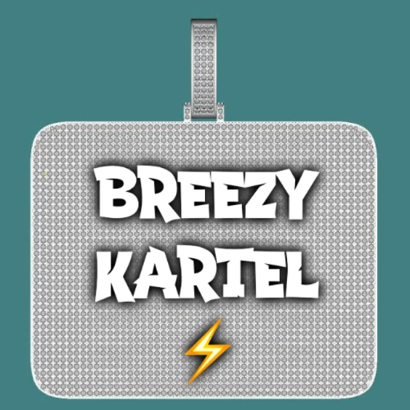 CUSTOM LETTER NECKLACE 3D BIG SQUARE sold by The GUU Shop