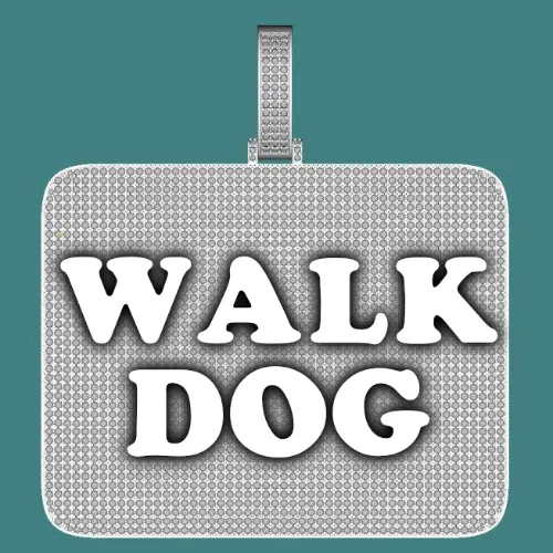 CUSTOM LETTER NECKLACE 3D BIG SQUARE sold by The GUU Shop