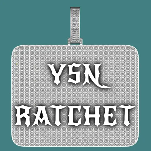 CUSTOM LETTER NECKLACE 3D BIG SQUARE sold by The GUU Shop