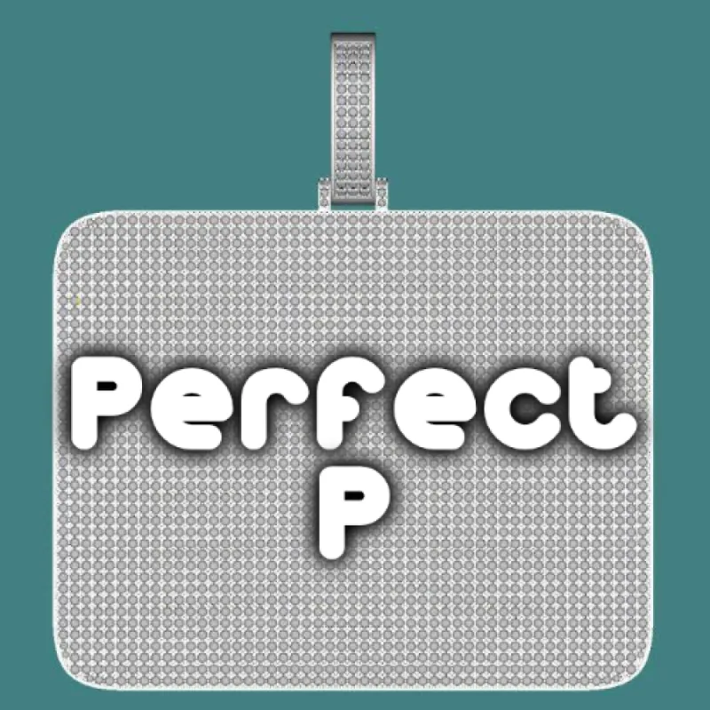 CUSTOM LETTER NECKLACE 3D BIG SQUARE sold by The GUU Shop