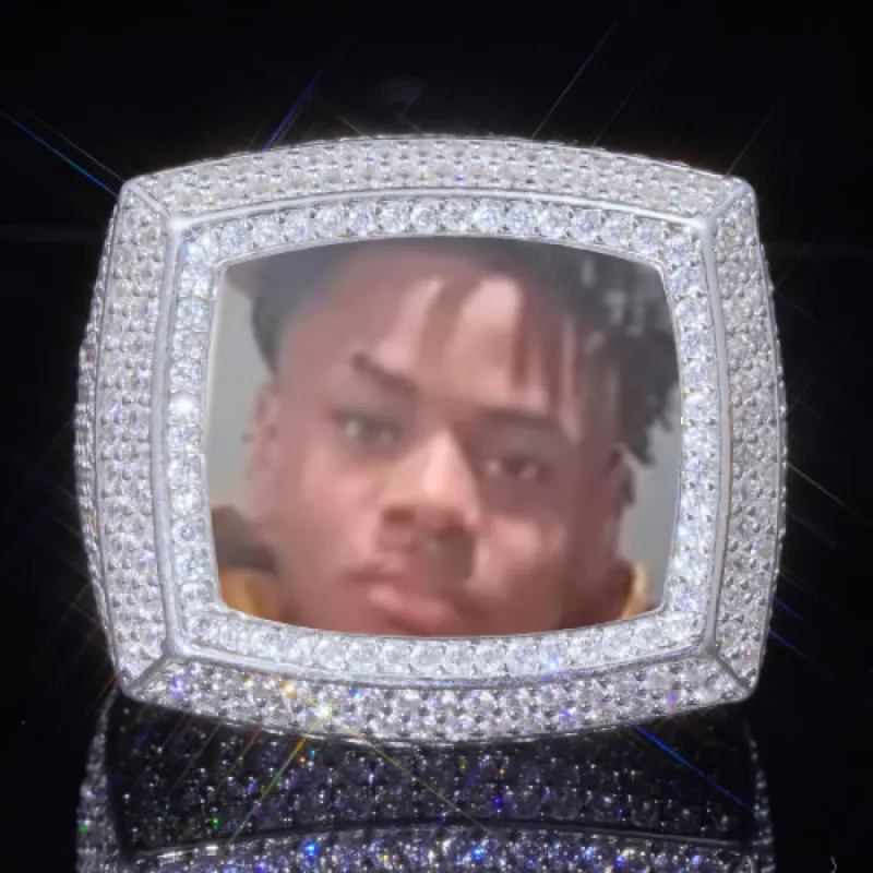 3D CUSTOM PICTURE ICED RING sold by The GUU Shop